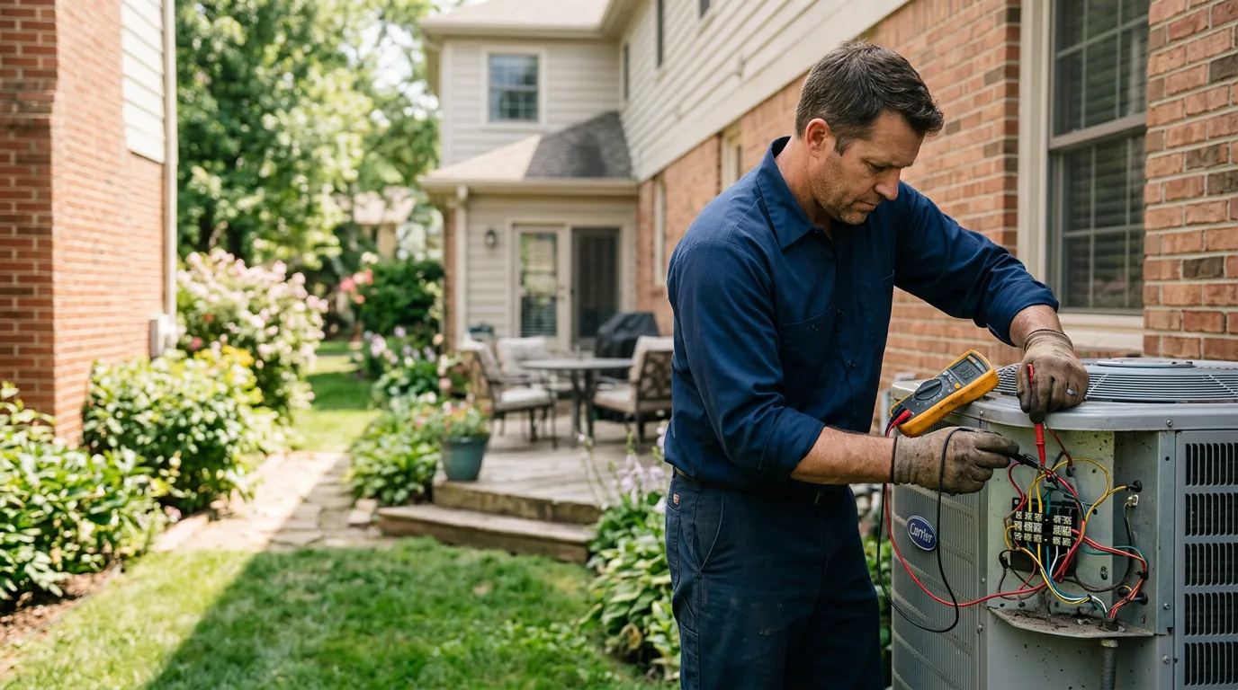 HVAC technician working near Guys Mills, PA